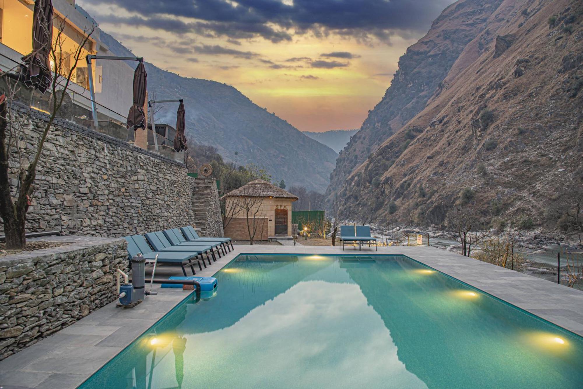 Echor Palm Bliss Riverside Resort & Spa Kasol Dış mekan fotoğraf